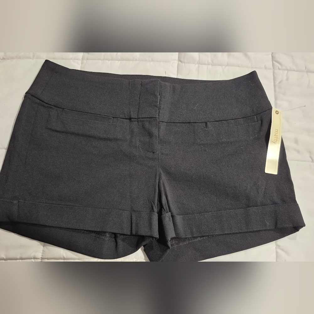 Matty M High Waist Black Shorts